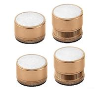 HpLive 4 patas para muebles de altura ajustable, 27-40 mm, elevador de cama de metal para mesa, sofá, armario, reducción de ruido y estable (dorado)