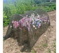 HpLive 400/600/1000 m Invernadero de protección contra insectos, túnel para plantas, con arcos de fibra de vidrio, red de protección para verduras y flores (1000 cm, verde oscuro)