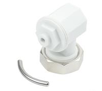 HpLive Adaptador de ángulo para termostato de radiador Oventrop M30 x 1,5, montaje en ambos lados y diseño que ahorra espacio, de plástico/metal para facilitar el reequipamiento de cabezales