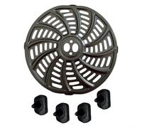 HpLive Air Fryer Grillpfanne, Air Fryer Grillplatte de acero inoxidable con mango y 4 Gummipuffern para Gourmia 6QT GAF698/GAF686 Freidora de aire caliente