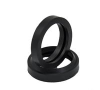 HpLive Anillo de sellado, junta de derivación, junta de 4 vías para trituradora de residuos de cocina, construcción de goma duradera, fácil montaje, 48 x 37 mm, negro, piezas en T estándar