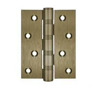 HpLive Bisagras plegables, bisagra de puerta de acero inoxidable de 4 pulgadas con rodamiento de bolas, bisagras resistentes a la corrosión para puertas interiores y exteriores, 10 x 4,5 cm (bronce de