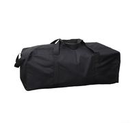 HpLive Bolsa de almacenamiento Oxford 600D con forro de PVC, impermeable y resistente a desgarros para postes de tiendas de campaña, cañas de pescar y equipos de viaje, negro (110 x 40 x 34 cm)