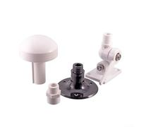 HpLive Carcasa para antena GPS Beidou con cabeza de seta, antena de temporizador, rosca G3/4, para navegación marina y exterior (base ABS blanca)