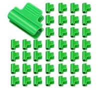 HpLive Clips de fijación de plástico para tubo de invernadero, para láminas y redes, aptos para 7-8 mm y 19-20 mm de diámetro exterior, estructura antideslizante para rápida (40 unidades de 20 mm)