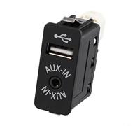 HpLive Conector de entrada USB AUX compatible para BMW Serie 1 E81 E87 Serie 3 E90 E91 5er E60 E61 X3 F25 X5 E70 Z4 E89 R55 R57 Repuesto para OEM 84109237653 Negro ABS