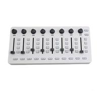 HpLive Controlador MIDI inalámbrico portátil, unidad de control USB con conexión BT, 8 reguladores, 43 botones de control asignados