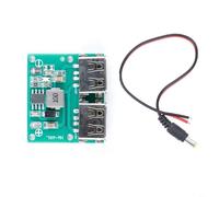 HpLive Convertidor hacia abajo de CC de 9 V, 12 V, 24 V, 36 V a 5 V, 3 A, con salida USB dual, alta el 92%, compatible con dispositivos USB de 5 V, carcasa ABS (USB + cable de 30 cm)