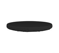 HpLive Cubierta de mesa redonda, funda protectora para muebles de jardín, cubierta exterior para mesa redonda, impermeable y resistente al desgarro, tejido Oxford 210D negro, diámetro 92 cm hasta 153