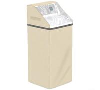 HpLive Cubierta para ablandador de agua Oxford 600D con ventana transparente de PVC, aislamiento de tres capas y protección resistente a la intemperie, 49,5 x 52 x 119 cm, color caqui