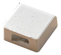 HpLive Cubierta para enchufe de suelo, caja antisalpicaduras, carcasa protectora resistente al polvo para conexiones de suelo, diseño impermeable y fácil montaje sin taladrar, para enchufes de hasta