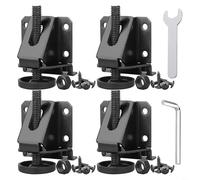 HpLive Elevador de muebles, 4 patas para muebles, elevador de cama ajustable, elevador de muebles de acero laminado en frío, compensación de nivel de carga pesada