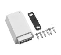 HpLive Empuje-a-Abrir Herraje Negro Metal Base Gabinete(Blanco)