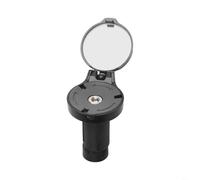 HpLive Espejo de bicicleta para manillar de 16 - 22 mm, giratorio 360 grados con tapa protectora, espejo retrovisor irrompible de acrílico y PC para bicicleta de carretera y bicicleta de montaña