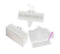 HpLive Etiquetas para plantas, metal para plantas, de aluminio suave, resistentes a la intemperie y al agua, se pueden escribir en ambos lados (50 unidades)