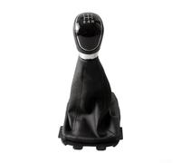 HpLive Funda de piel para palanca de cambios de 5/6 marchas, para Ford Ecosport 2013-2017 (negro, 5 velocidades)