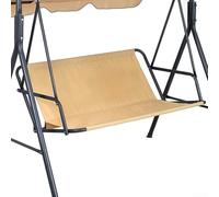 HpLive Funda para asiento de columpio, 138 x 50 x 50 cm, impermeable, de tela Oxford 600D, repuesto para columpio de jardín (beige)