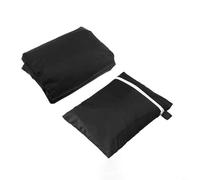 HpLive Funda para banco de jardín resistente al agua, protección UV, tejido Oxford, con cordón y ojales, para muebles de terraza de 2, 3, 4 plazas, color negro, resistente a la intemperie, robusta