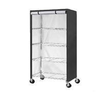 HpLive Funda protectora para estanterías, estantería de jardín, cubierta de almacenamiento, cubierta impermeable y resistente al polvo para estantes (210D)