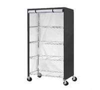 HpLive Funda protectora para estanterías, estantería de jardín, cubierta de almacenamiento, cubierta impermeable y resistente al polvo para estantes (420D)