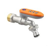 HpLive Grifo de jardín, grifo exterior con cerradura para un acceso seguro, resistente a la intemperie y resistente a las heladas y grietas