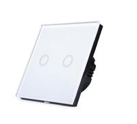 HpLive Interruptor de luz táctil regulable de 2 vías, doble regulador para led, interruptor con panel de cristal y indicador de led