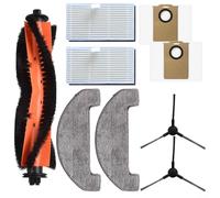 HpLive Juego de 9 accesorios para robot aspirador Monsga MS1 Max, incluye cepillo principal, cepillos laterales, filtro, paños para mopa y bolsa de polvo de 3,3 L (A)