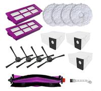 HpLive Juego de accesorios con cepillo principal, cepillos laterales, filtros, paños para mopa y bolsas de polvo para EUREKA para V15 Pro, J15, Ultra J15 y Ultra-WH