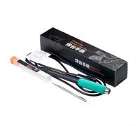 HpLive Juego de empuñaduras portátiles de 200 W con pantalla digital y control de temperatura para una soldadura precisa, mango de metal/plástico (B)