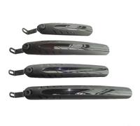 HpLive Juego de guardabarros delantero y trasero plegable para niños de 14 16 y 20 pulgadas y bicicletas plegables con tiras reflectantes, material PP resistente, negro, protector de lluvia para
