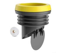 HpLive Juego de juntas de inodoro con anillo de cera, juego de conexión de wc, válvula antirretorno y cinta de sellado para instalación de inodoro sin fugas, instalación impermeable