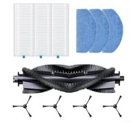 HpLive Juego de piezas de repuesto para aspiradora BPMIO B12/B12 NEW Robot aspirador, con cepillo principal, cepillos laterales, filtros y toallitas