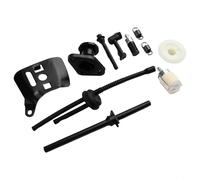 HpLive Juego de reparación de 10 piezas para motosierra de 25 cc, filtro de manguera de combustible, engranaje helicoidal colector de admisión placa de carril, piezas de repuesto para motosierras