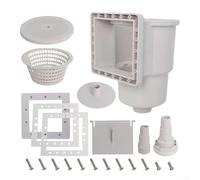 HpLive Juego de skimmer de piscina, skimmer de pared de 6 pulgadas, repuesto para piscinas sobre el suelo SP1091LX con función de filtro para la piscina, incluye boquilla de entrada