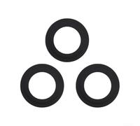 HpLive Junta de silicona negra 70x3mm fregadero | Se adapta perfectamente al lavabo, silicona duradera, evita fugas, 70 mm de diámetro, color negro