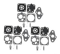 HpLive Kit de reparación de carburador para Kawasaki TD24, TD25, TD33, TD40, TD48, TG20, TG24, TG25, TG33, 3 juegos de 8 piezas de material duradero para herramientas de jardinería