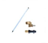 HpLive Limpiador de coche, depósito de agua, varilla de acero inoxidable, 60 cm, 4 agujeros, conexión rápida, herramienta de mantenimiento para radiador de vehículos