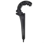 HpLive Llave de montaje para accesorios de polietileno, llave para conector rápido de tubos de polietileno, tuerca de contratuerca de válvula de tubo de PVC, color negro (63 mm)