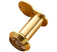 HpLive Mirilla de cobre con gran angular de 220°, cubierta antipolvo y longitud ajustable para puertas de 35 - 80 mm de grosor (14 mm 35 - 60 mm)