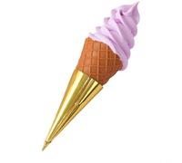 HpLive Modelo de cono de helado, decoración de escaparates, accesorios fotográficos, artículos decorativos de jardín, de plástico, diseño realista, calidad de PVC duradero, 22 x 6 cm, uso versátil