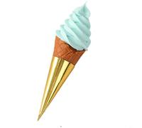 HpLive Modelo de cono de helado, decoración de escaparates, accesorios fotográficos, artículos decorativos de jardín, de plástico, diseño realista, calidad de PVC duradero, 22 x 6 cm, uso versátil