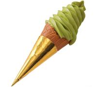 HpLive Modelo de cono de helado, decoración de escaparates, accesorios fotográficos, artículos decorativos de jardín, de plástico, diseño realista, calidad de PVC duradero, 22 x 6 cm, uso versátil