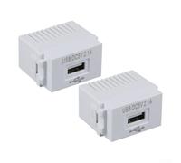 HpLive Módulo de alimentación USB de 220 V, enchufe USB, adaptador de interfaz, cargador de teléfono móvil, transformador de 5 V, 2,1 A (2 unidades)