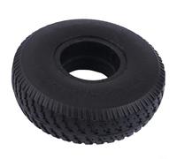 HpLive Neumático sólido de goma maciza de 10 pulgadas 4.10/3.50-4 260 x 85 para scooter eléctrico y carro de mano a prueba de pinchazos duradero negro, neumáticos exteriores a prueba de pinchazos