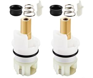 HpLive Núcleo de válvula de grifo, juego de reparación para grifos de baño, ducha y fregadero, piezas de repuesto compatibles con asiento de goma y muelle