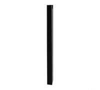 HpLive Organizador de cables, caja de gestión de cables, bandeja debajo de la mesa para oficina y hogar, montaje magnético sin taladrar, aluminio resistente, 37 x 3 cm, negro y blanco (negro)