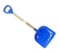 HpLive Pala de nieve extraíble con mango de madera y hoja de plástico resistente, longitud ajustable de 56 a 81 cm, diseño colorido para nieve (azul claro)