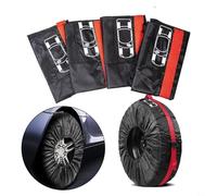 HpLive Paquete de 4 fundas protectoras para ruedas de repuesto, bolsa para neumáticos de coche, cubierta de protección de neumáticos de repuesto para coche, bolsas de almacenamiento con asa, 13-23