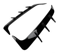 HpLive Parachoques trasero Splitter Spoiler Canard salida de aire cubierta embellecedor compatible con para BMW X6 G06 2019-2023 negro ABS