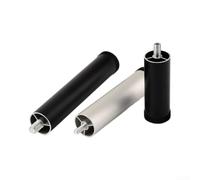 HpLive Patas para muebles de altura regulable, 120 mm, aluminio cuadrado (M6 Screw 20 cm H Black)